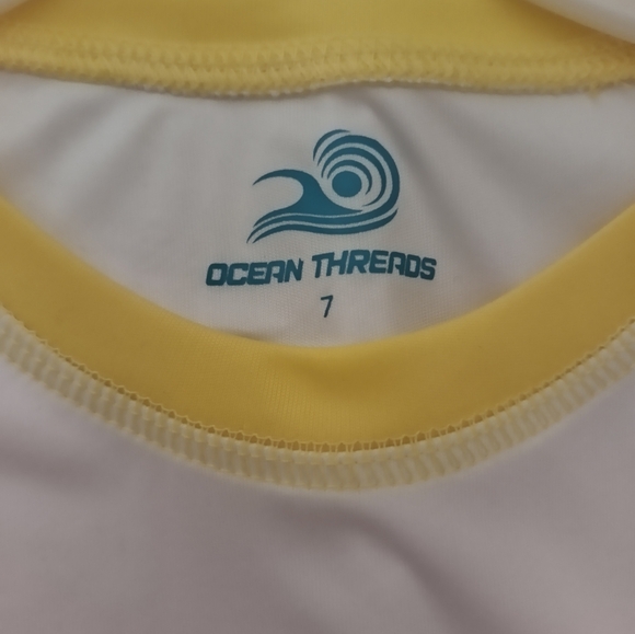 New Ocean Thread Swim Rashguard Set / Size 7 - Picture 3 of 6
